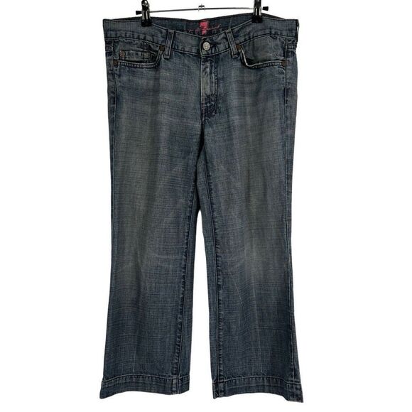7 For All Mankind Crop Dojo Jeans Size 31 - Picture 1 of 9